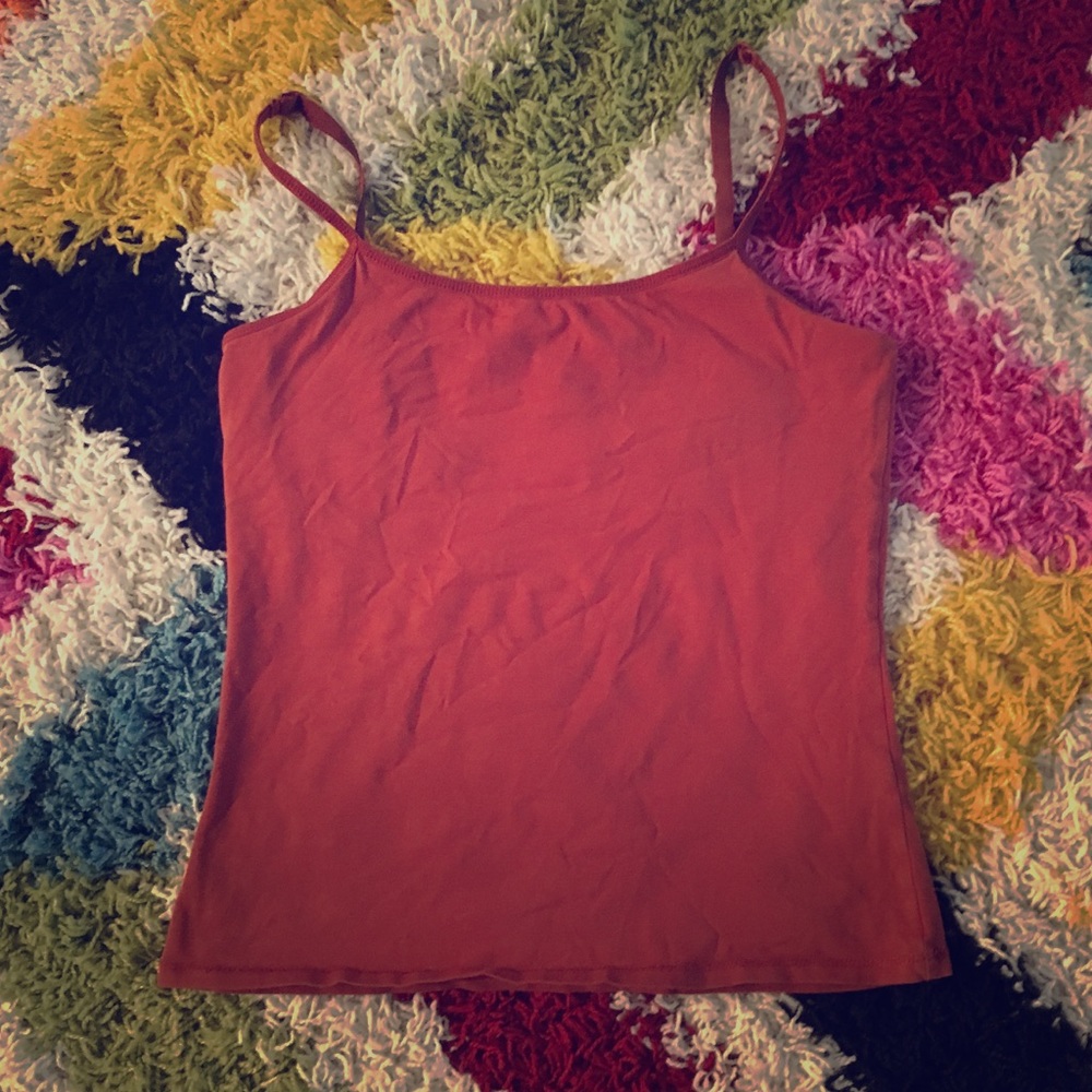 J Jill shelf bra camisole, dark orange